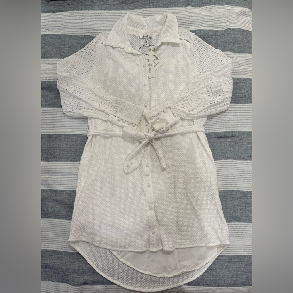 NWT Emmie Rose knit dress white